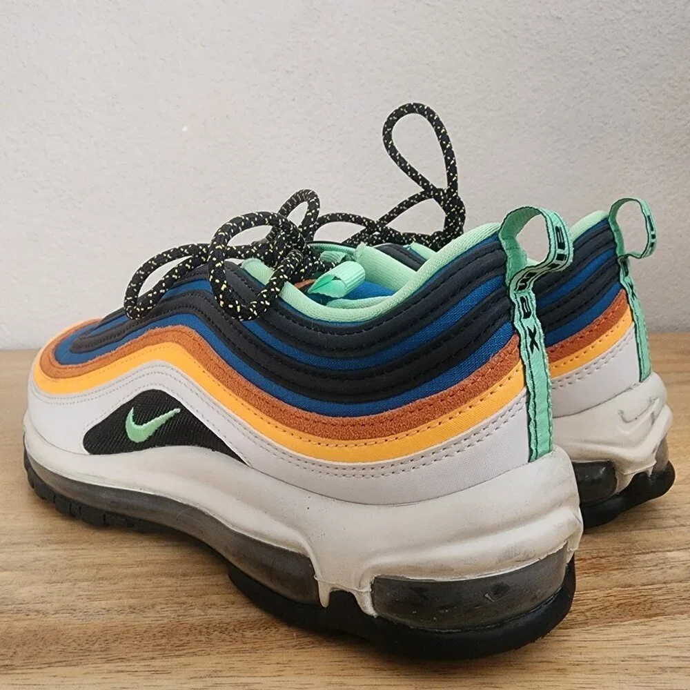 Nike Mens Air Max 97 Trainer Shoes Sneakers CZ7868-300 Green Abyss Black Size 8